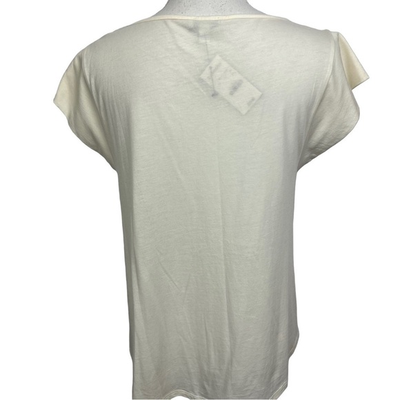 Express Women’s Top Sz Small Petite Ivory Metallic Bling Sequins Party/Cocktail - Picture 6 of 11